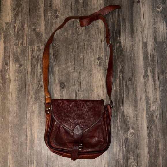Komal'S Passion Leather & Komalc Handbags - Vintage Komal’S  passion leather crossbody bag -
70s